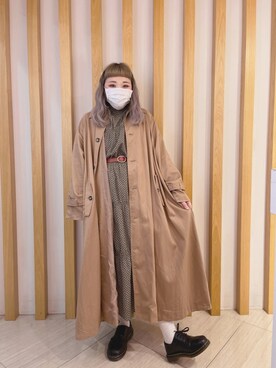 「JEANASIS（ジーナシス）のアイテム（ダウンジャケット/コート）」を使った、Jさん（レディース・156cm）の冬コーディネート