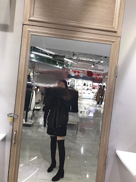 「NBA（エヌビーエー）のアイテム（ジャケット/アウター）」を使った、Yokiさん（レディース・168cm）の冬コーディネート