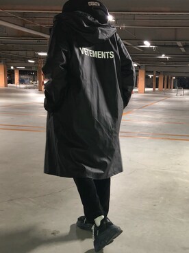 VETEMENTS 17aw "Oversized PVC Raincoat"