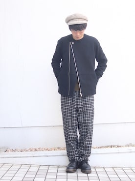 「semoh（セモー）のアイテム（ジャケット/アウター）」を使った、小太郎さん（メンズ・165cm）の冬コーディネート