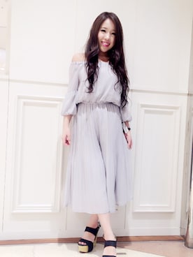 「アイテム（つなぎ/オールインワン、ベージュ系）」を使った、fumi410さん（レディース・156cm）の冬コーディネート