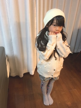 「DIABLE（ディアブル）のアイテム」を使った、rioさん（キッズ・121cm）の秋コーディネート