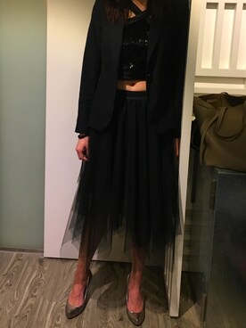 「tulle」｜Kwan Qさん（レディース・170cm）の冬コーディネート