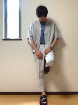 「WIRED（ワイアード）のアイテム」を使った、ぽんぬ🪡さん（メンズ・175cm）の夏コーディネート