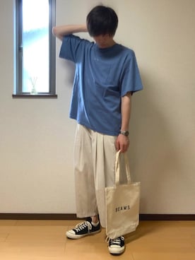 「WIRED（ワイアード）のアイテム」を使った、ぽんぬ🪡さん（メンズ・175cm）の夏コーディネート