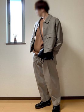 「WYM LIDNM（ウィム バイ リドム）のMILANO RIB HEAVY WEIGHT PO KNIT（ニット/セーター）」を使った、ぽんぬ🪡さん（メンズ・175cm）の秋コーディネート