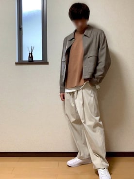 「WYM LIDNM（ウィム バイ リドム）のMILANO RIB HEAVY WEIGHT PO KNIT（ニット/セーター）」を使った、ぽんぬ🪡さん（メンズ・175cm）の秋コーディネート