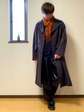 「CREARE -LINO-（クレアーレリノ）のアイテム（スウェット）」を使った、ぽんぬ🪡さん（メンズ・175cm）の冬コーディネート