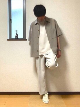 「WIRED（ワイアード）のアイテム」を使った、ぽんぬ🪡さん（メンズ・175cm）の春コーディネート