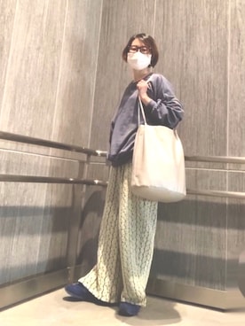 「Sakka（サッカ）のアイテム」を使った、園崎未恵 Sonozaki Mieさん（レディース・155cm）の春コーディネート