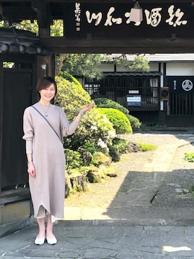 「merlot plus（メルロープリュス）のアイテム」を使った、園崎未恵 Sonozaki Mieさん（レディース・155cm）の春コーディネート
