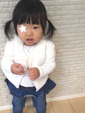 H♡Hさん（キッズ・120cm）の冬コーディネート