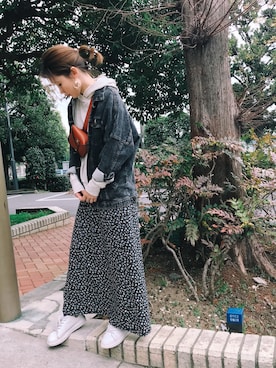 「CECIL McBEE（セシルマクビー）のアイテム（デニムジャケット）」を使った、remiさん（レディース・158cm）の春コーディネート