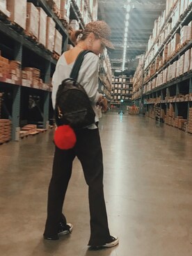 「Another Edition（アナザーエディション）のアイテム（キャップ）」を使った、remiさん（レディース・158cm）の夏コーディネート