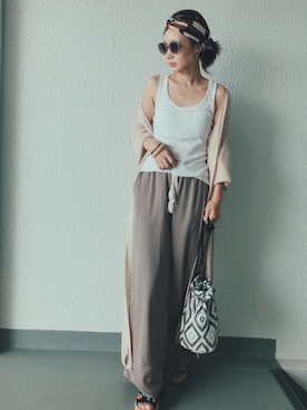 「ROXD（ロッド）のアイテム（リング）」を使った、remiさん（レディース・158cm）の夏コーディネート