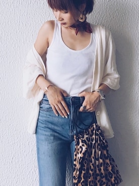 「GRL（グレイル）のアイテム（ピアス（両耳用））」を使った、remiさん（レディース・158cm）の秋コーディネート