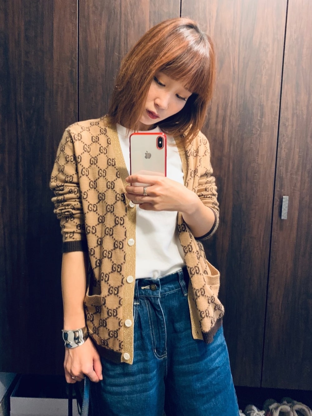 GUCCIのカーディガン/ボレロ（ブラウン系）を使った人気