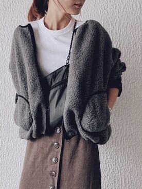 「ストリート服が好き」｜「アイテム（ブルゾン）」を使った、remiさん（レディース・158cm）の秋コーディネート