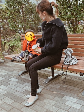 「GRL（グレイル）のアイテム（ピアス（両耳用））」を使った、remiさん（レディース・158cm）の秋コーディネート