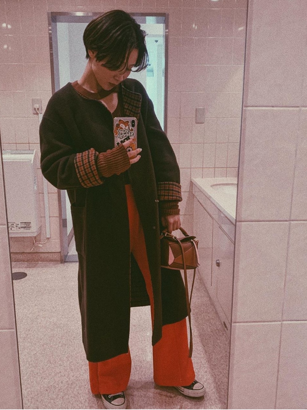 SLOBE IENA（スローブイエナ）の「ベルト付きノーカラーリバーコート