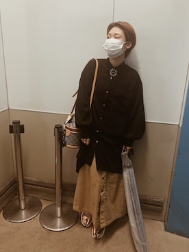 「アイテム（ブローチ/コサージュ）」を使った、remiさん（レディース・158cm）の夏コーディネート