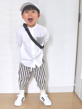 「白コーデ」｜ropimaさん（キッズ・127cm）の夏コーディネート