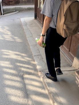 「UU（ユニクロ　アンダーカバー）のアイテム（パンツ）」を使った、しんさん（メンズ・182cm）の春コーディネート