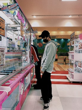 「VANS（バンズ）のアイテム（パーカー）」を使った、kanojo_chanさん（メンズ・172cm）の秋コーディネート
