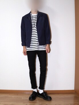 「リドム」｜「アイテム（ブルゾン）」を使った、romuさん（メンズ・176cm）の春コーディネート