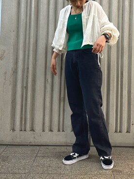 「w closet（ダブルクローゼット）のアイテム（その他アウター）」を使った、HIRAI RINAさん（レディース・153cm）の春コーディネート