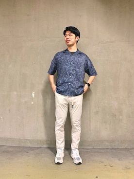 「シルケット」｜Kakeruさん（メンズ・184cm）の春コーディネート