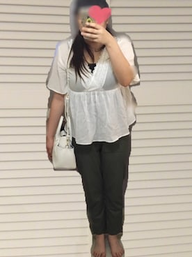 真名愛恵さん（レディース・162cm）の夏コーディネート