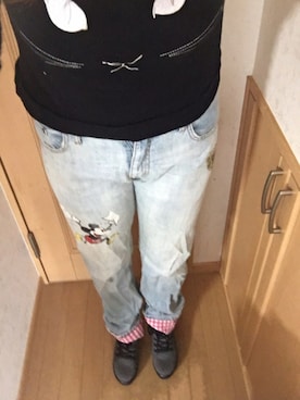 「仮面ライダー部」｜真名愛恵さん（レディース・162cm）の秋コーディネート