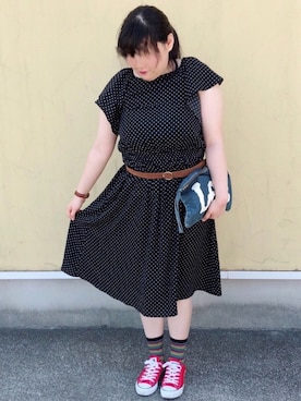 真名愛恵さん（レディース・163cm）の夏コーディネート