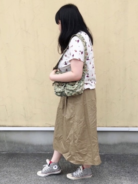 真名愛恵さん（レディース・163cm）の夏コーディネート