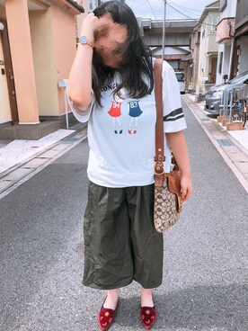 「Daniel Wellington（ダニエルウェリントン）の販売終了クラシックペティット アッシュフィールド32mm（アナログ腕時計）」を使った、真名愛恵さん（レディース・163cm・20代）の秋コーディネート