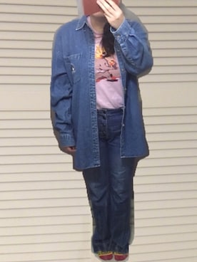 「仮面ライダー部」｜真名愛恵さん（レディース・162cm）の春コーディネート