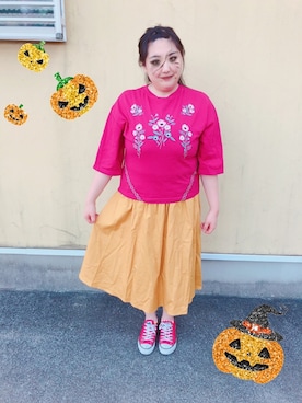 真名愛恵さん（レディース・163cm）の秋コーディネート