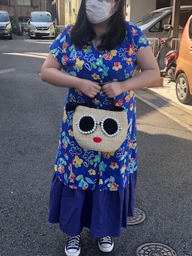 「Samansa Mos2 blue（サマンサモスモスブルー）のアイテム（スカート）」を使った、真名愛恵さん（レディース・163cm・30代）の春コーディネート