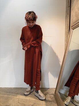 「G.V.G.V.（ジーヴィージーヴィー）のアイテム（スリッポン）」を使った、Sさん（レディース・154cm）の秋コーディネート