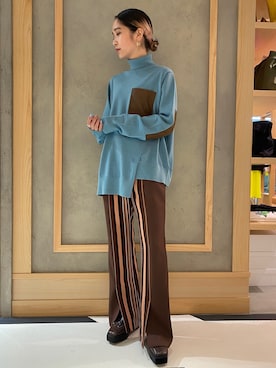 「G.V.G.V.（ジーヴィージーヴィー）のアイテム（パンツ）」を使った、Sさん（レディース・154cm）の秋コーディネート