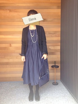 「vanessabruno（ヴァネッサブリューノ）のアイテム」を使った、iimaさん（レディース・155cm）の春コーディネート