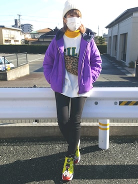 「Editt by YECCA VECCA（エディットバイイェッカヴェッカ）のアイテム（その他アウター）」を使った、Miki Nodaさん（レディース・159cm）の冬コーディネート