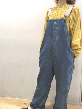 「Editt by YECCA VECCA（エディットバイイェッカヴェッカ）のアイテム（オールインワン・サロペット）」を使った、Miki Nodaさん（レディース・159cm）の冬コーディネート
