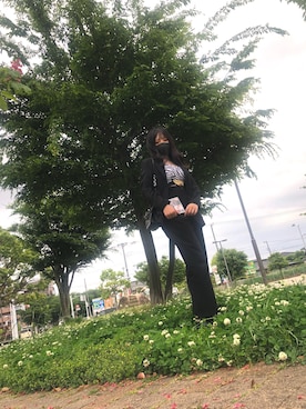 「カッコイイ女子」｜「アイテム（セットアップ）」を使った、SHIさん（レディース・165cm）の春コーディネート