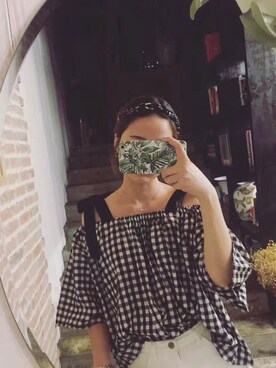 「AAのアイテム（パンツ）」を使った、野生瑶瑶さん（レディース・173cm）の秋コーディネート