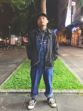 「HUF（ハフ）のアイテム（ナイロンジャケット）」を使った、Gary さん（メンズ・165cm）の秋コーディネート