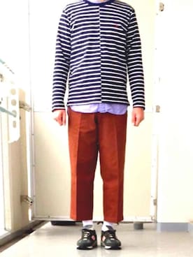 全身ユニクロおじさんさん（メンズ・177cm）の春コーディネート