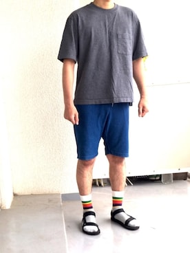 全身ユニクロおじさんさん（メンズ・177cm）の夏コーディネート