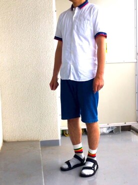 全身ユニクロおじさんさん（メンズ・177cm）の夏コーディネート